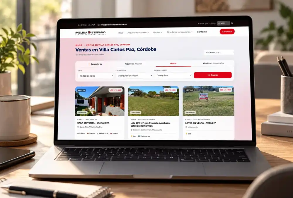 Desarrollo web: Inmobilo