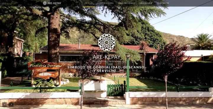 Captura del sitio web de Are-Kepay, desarrollado por GrupoNexus